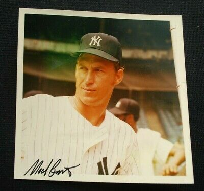 Original 1971 Mel Stottlemyre NY Yankees 5x5 Michael Grossbardt Color Photo-Rare