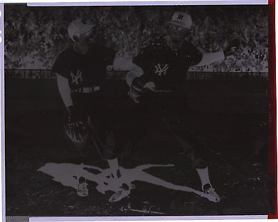 Tony Kubek Phil Rizzuto Photo Negative New York Yankees Negative  Baseball 10x8