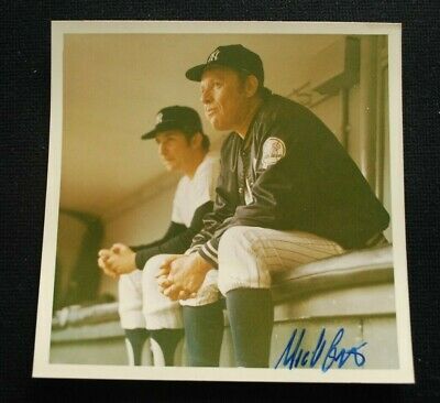 Orig 1971 Ralph Houk John Ellis Yankees 5x5 Michael Grossbardt Color Photo-Rare