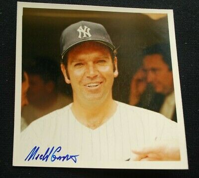 Original 1971 Bobby Richardson Yankees 5x5 Michael Grossbardt Color Photo-Rare