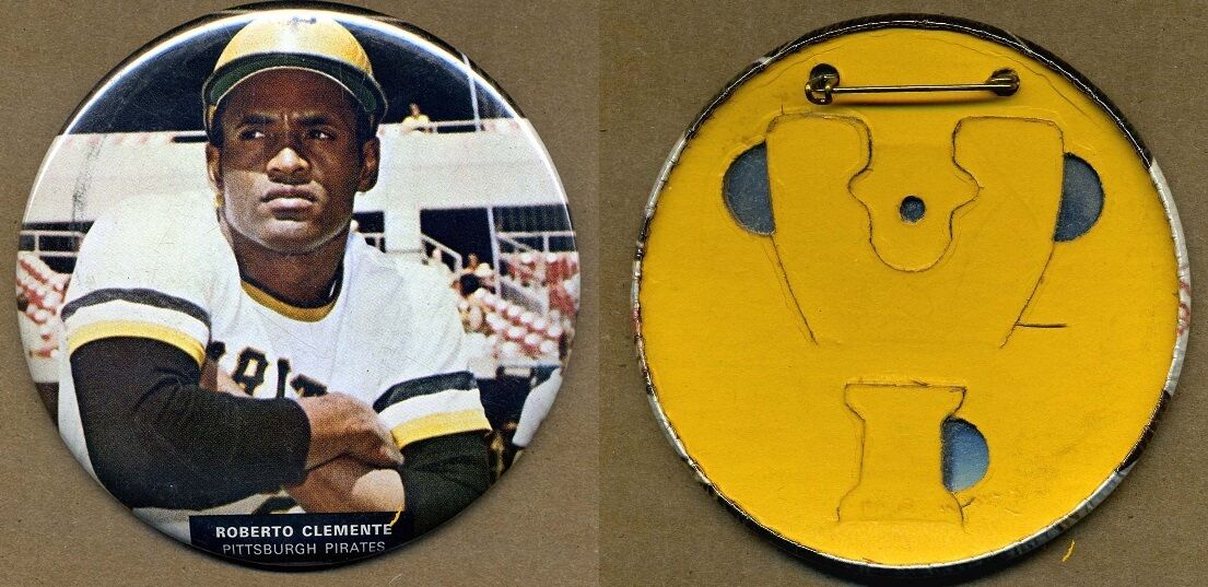1972 MLBPA Roberto Clemente button / pinback 3 1/2