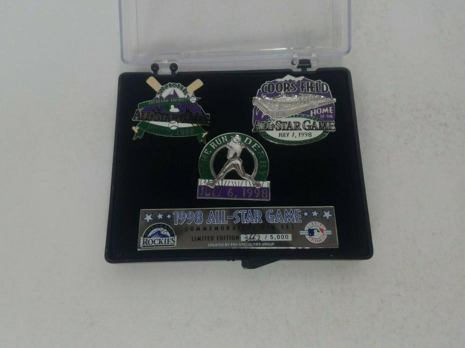 1998 MLB All Star Game Commemorative Pin Set Coors Field