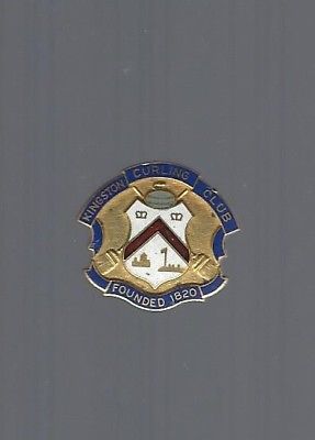 Vintage Kingston (founded 1820) Ontario, Canada / Curling Club Pin