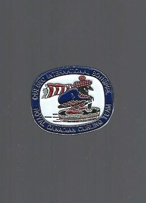 2000's Quebec International Bonspiel  ''Royal Canadian Team''  Curling Club pin