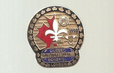 1990 Quebec International Bonspiel, Curling Club pin