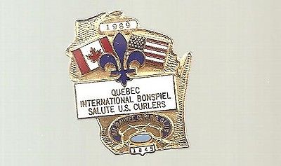 1989 Quebec International Bonspiel, Curling Club pin