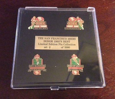 San Francisco 49ers Honor 1992 Best Limited Edition Pin Collection # 4680 / 5000