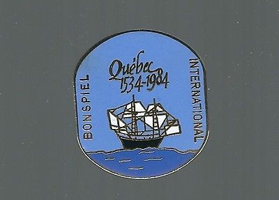 1984 Quebec International Bonspiel, Curling Club pin