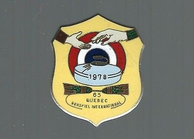 1978 Quebec International Bonspiel, Curling Club pin