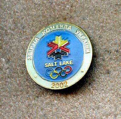 NOC Ukraine 2002 Salt Lake City OLYMPIC Team Games Pin #39 on the back