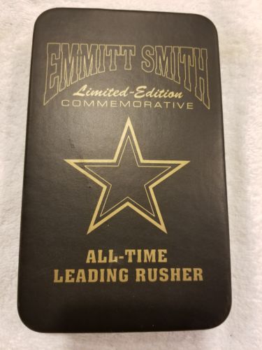 EMMITT SMITH ALL TIME LEADING RUSHER LIMITED-EDITION W/CERTIFICATE OF AUTHENTIC