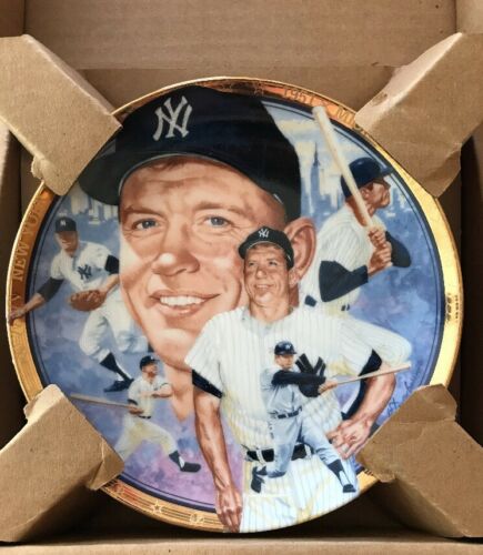 THE LEGENDARY MICKEY MANTLE 1992 BEST OF BASEBALL COLLECTOR PLATE HAMILTON COLL.