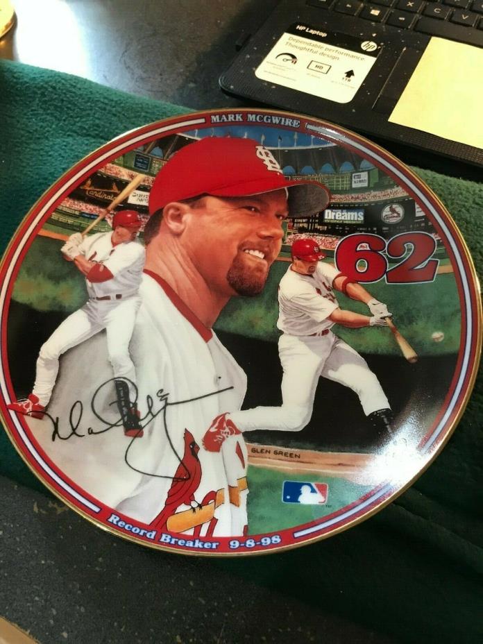 Mark Mcwire collector plate home run edition