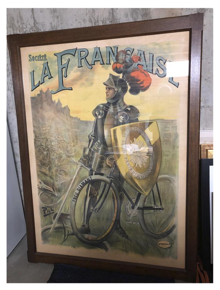 Societe La Francaise Original Vintage Poster - Framed - 1900 - PAL