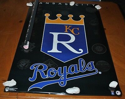 VINTAGE KANSAS CITY ROYALS LOGO POSTER 1994 NEW VERY RARE ONLY 1 LISTED ON EBAY