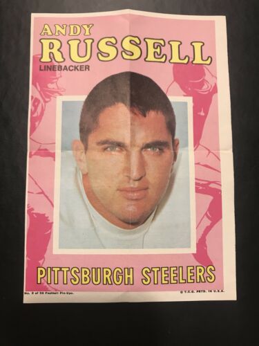 1971 Topps Andy Russell Collectible Poster