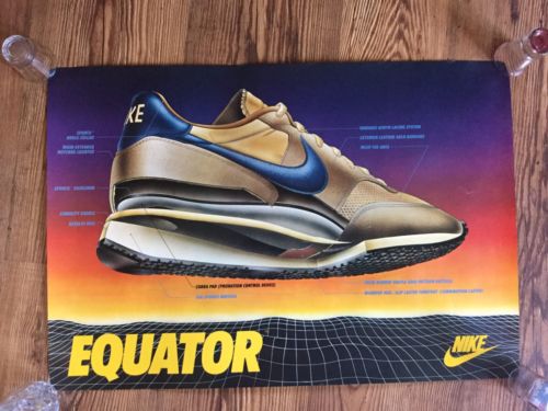 Rare Original 1984 Nike Equator Shoes Poster