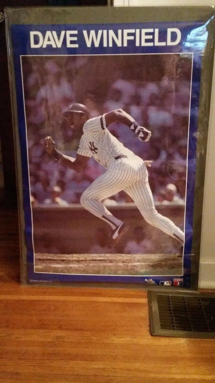 1987 Dave Winfield NY Yankees Poster Near Mint Original Sleeve Free Shipping