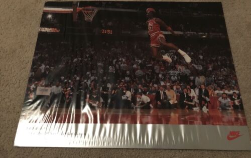 Michael Jordan 1992 Nike Slam Dunk Poster 1988 MVP 16 x 20 Chicago Bulls