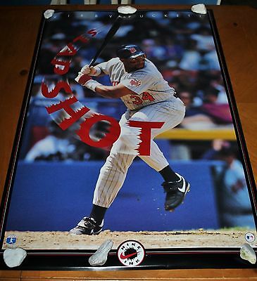 VINTAGE # 4264 POSTER KIRBY PUCKETT SLAPSHOT MINNESOTA TWINS
