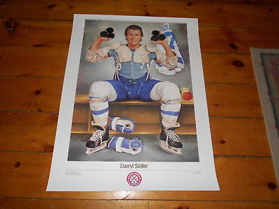 1988 HOCKEY LEGENDS PROVINCIAL PAPERS POSTER DARRYL SITTLER 21 7/8 X 28 1/2