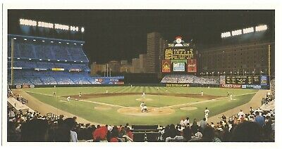 Bill Goff Ballpark Art Card Postcard, Camden Yards Nocturne, Baltimore Orioles