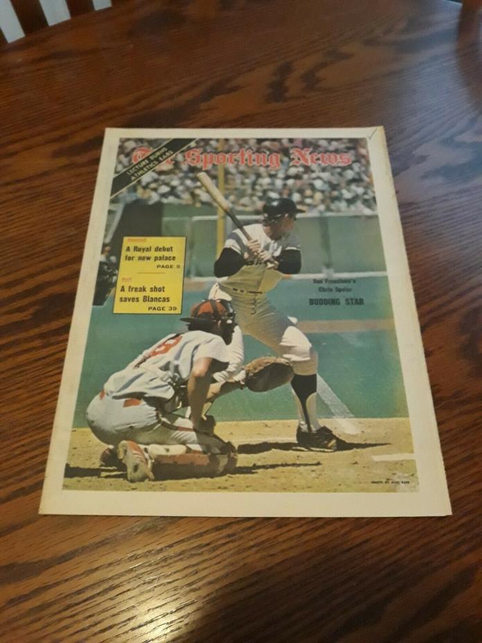 APRIL 28,1973-THE SPORTING NEWS-CHRIS SPEIER OF THE SAN FRANCISCO GIANTS