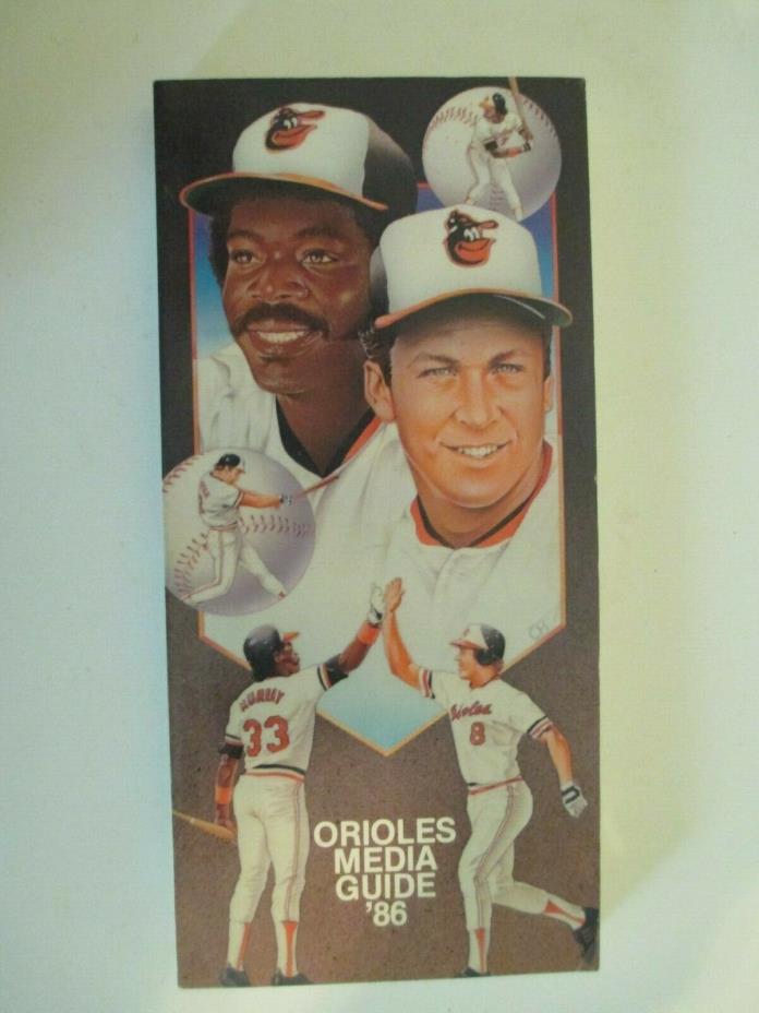 1986 Baltimore Orioles Baseball Media Guide