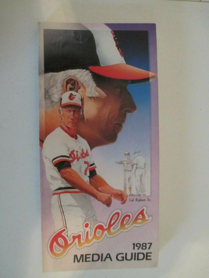 1987 Baltimore Orioles Baseball Media Guide