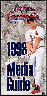 1998 St Louis Cardinals MLB Baseball Media GUIDE