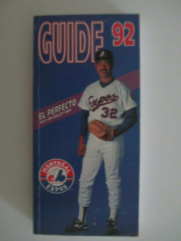 1992 Montreal Expos Baseball Media Guide
