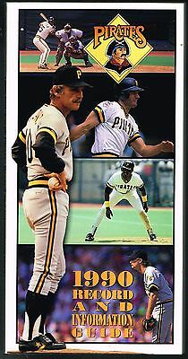 1990 Pittsburgh Pirates MLB Baseball Media GUIDE