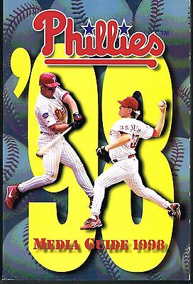1998 Philadelphia Phillies MLB Baseball Media GUIDE