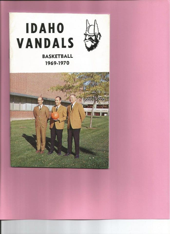 1969-70 IDAHO VANDALS BASKETBALL MEDIA GUIDE /  1970 Press Yearbook...
