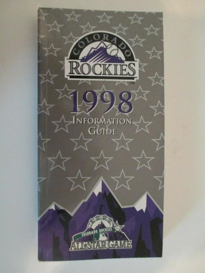 1998 Colorado Rockies Baseball Media Guide