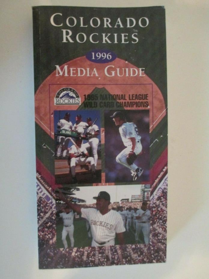1996 Colorado Rockies Baseball Media Guide