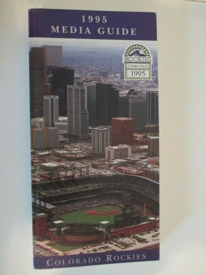 1995 Colorado Rockies Baseball Media Guide