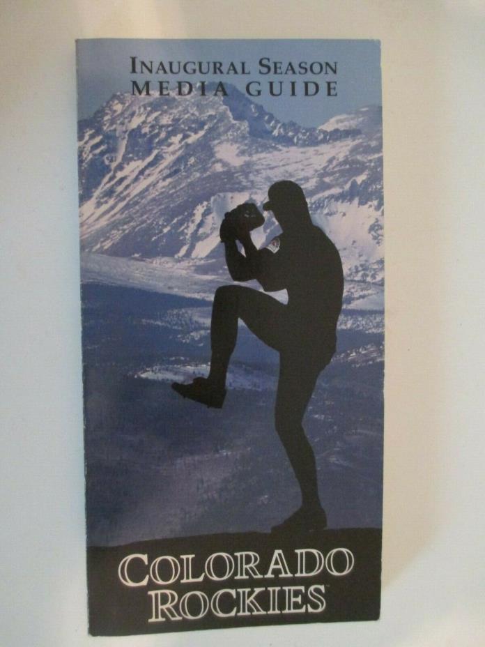 1993 Colorado Rockies Baseball Media Guide
