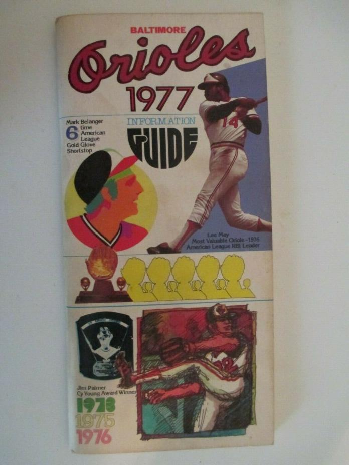 1977 Baltimore Orioles Baseball Media Guide