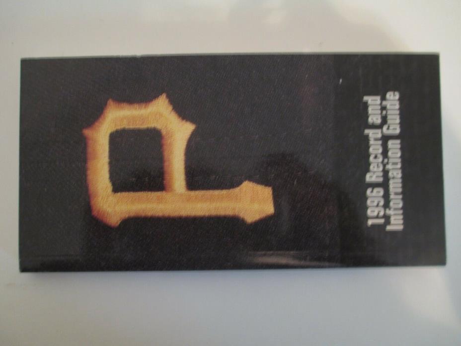 1996 Pittsburgh Pirates Baseball Media Guide