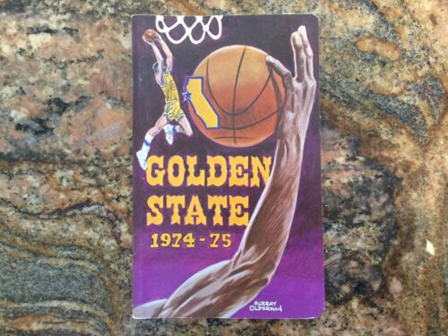 1974-75 GOLDEN STATE WARRIORS NBA BASKETBALL TEAM-TV MEDIA GUIDE-RECORD BOOK
