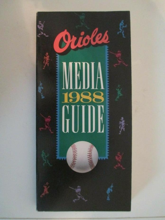 1988 Baltimore Orioles Baseball Media Guide