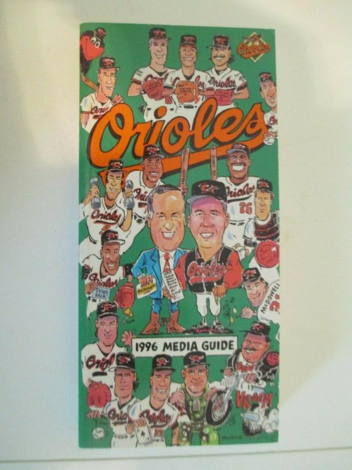 1996 Baltimore Orioles Baseball Media Guide