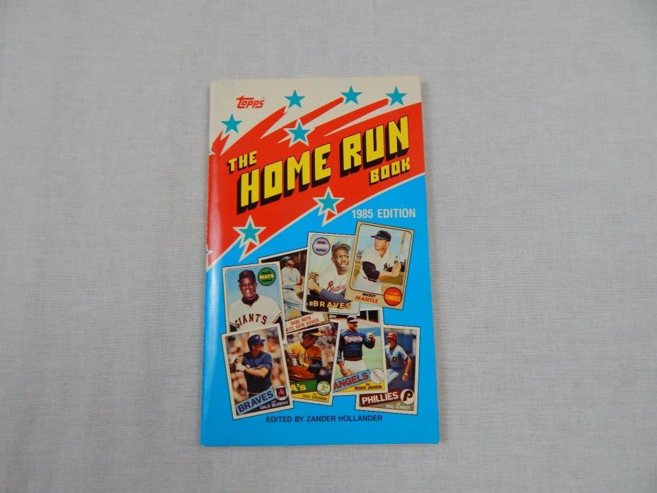 Topps Home Run Paperback Book Baseball 1985