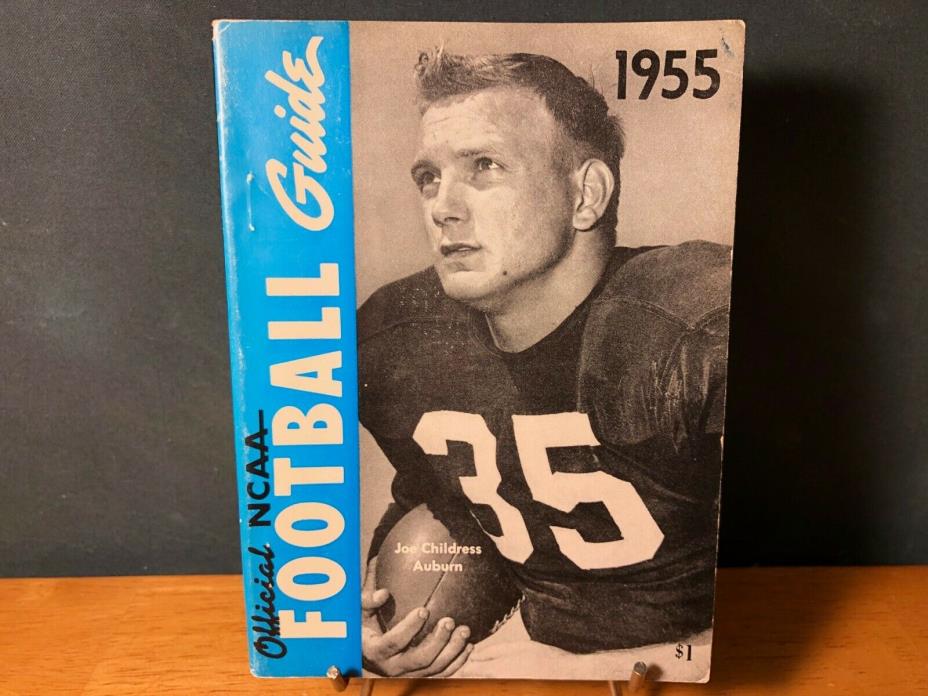Official NCAA College Football Guide 1955 - Joe Childress, Auburn Cover
