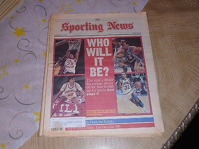 February 27,1989 The Sporting News Newspaper-Ferry, Elliott, Ellison and King