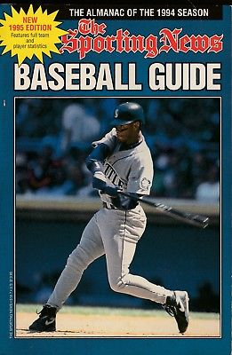 1995 SPORTING NEWS BASEBALL GUIDE SEATTLE MARINERS KEN GRIFFEY JR. ON COVER