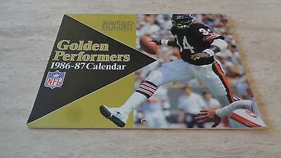 1986-87 Seagrams Golden Performers NFL Calendar - Walter Payton - Chicago Bears