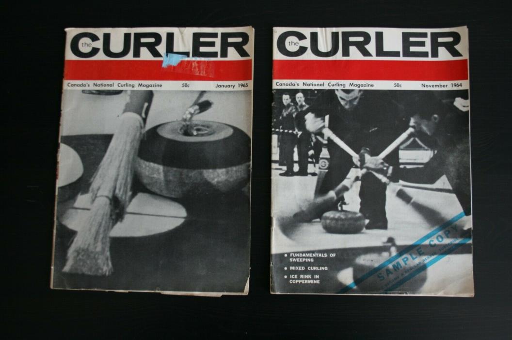 Canada's National Curling Magazine The Curler 1964-65 Vintage old magazine lot 2