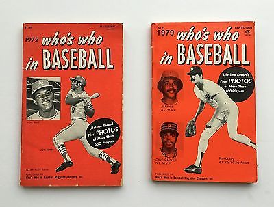 WHO'S WHO IN BASEBALL LOT OF 2 JOE TORRE, RON GUIDRY ON COVER 1972 & 1979 MLB